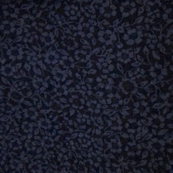 GAP Crop Top blue flowers stripes 100% cotton women’s size small - Picture 5 of 12